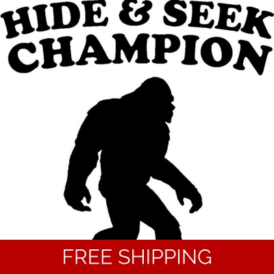 hide & seek champion, bigfoot Sasquatch Die Cut Vinyl Decal sticker hide & seek champion, bigfoot Sasquatch Die Cut Vinyl Decal sticker